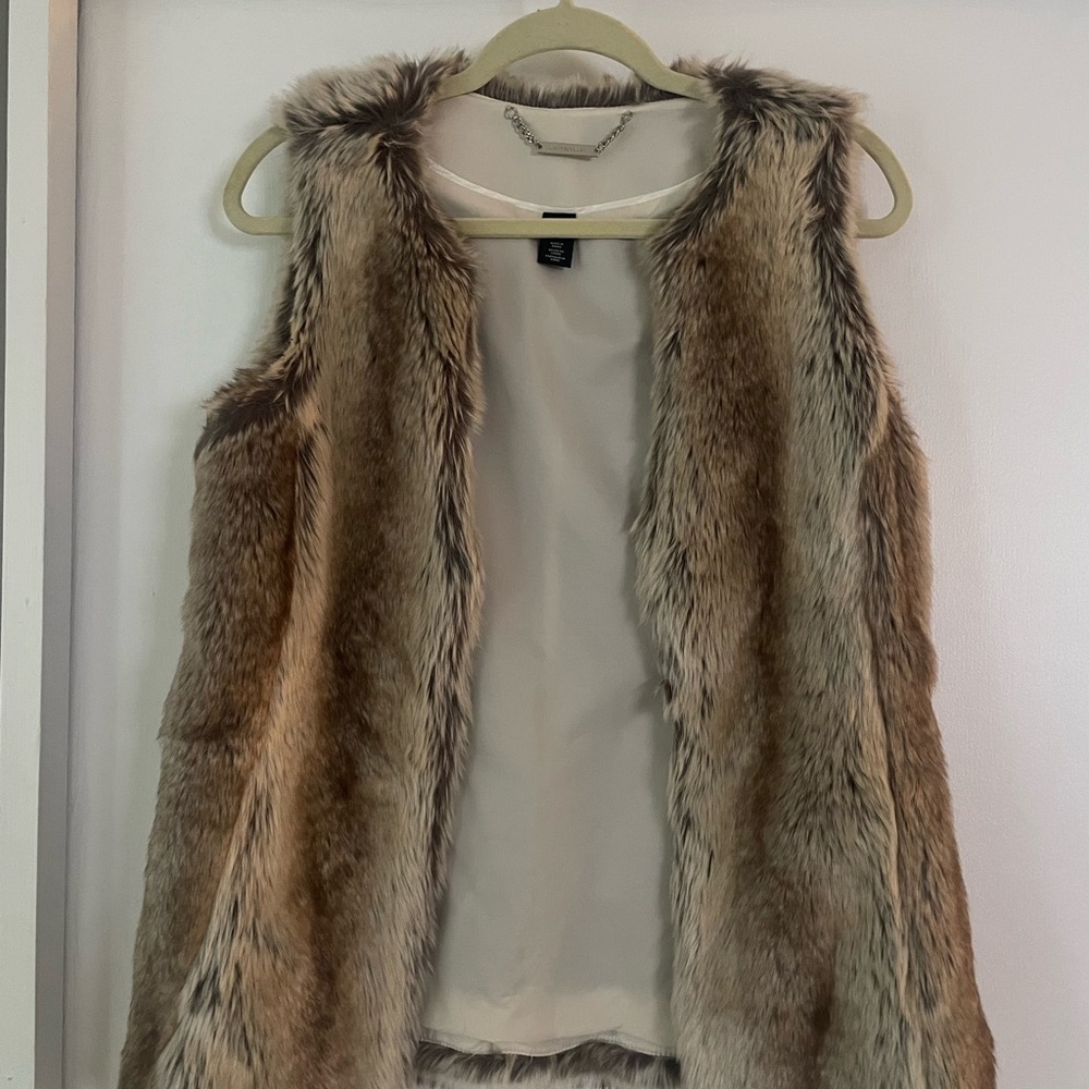Faux fur vest